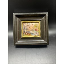 VTG Enamel Painting on Copper Signed by F.J.Carmona Limoges France