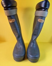 Sundridge Khaki Green Wellington Boots UK 6 & Fleece Liners Outdoor Fishing