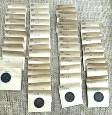 54 x British Half-Penny 1/2d Bronze coins Edward VII 1905 -Elizabeth II 1960's