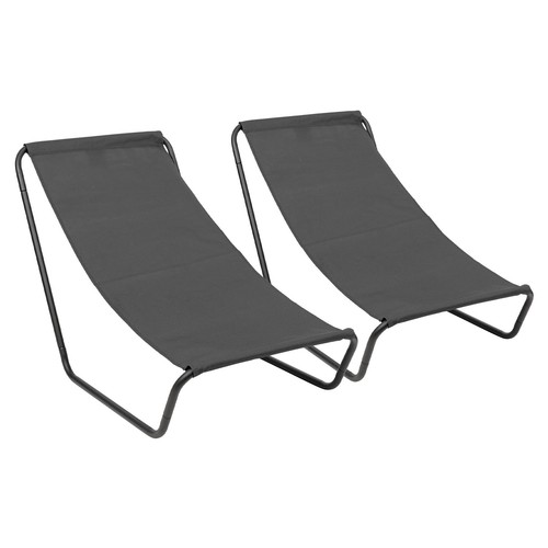 Folding beach loungers matt - -,