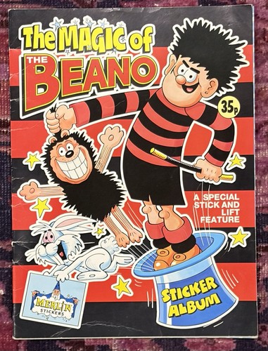 Original beano sticker album - beano,