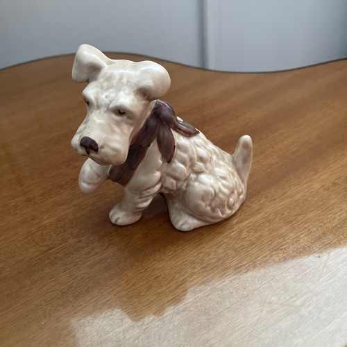 Sylvac terrier with sore paw - terrier,