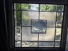 ANTIQUE BEVELED GLASS WINDOW