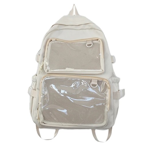 School bag with clear window - school,