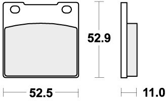 Sbs brake pads front - pads,
