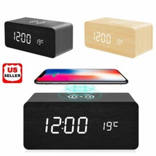 Modern Wooden Wood Digital LED