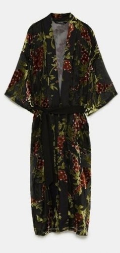 Zara floral velvet black - zara, semi