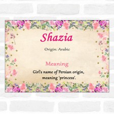 Shazia Name Meaning Floral