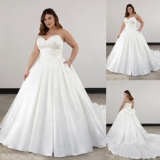 Strapless Plus Size Satin