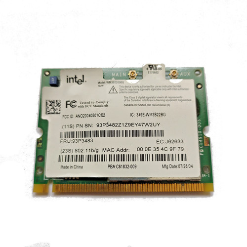 Intel wm3b2200bg 802 11 - |, 802.11
