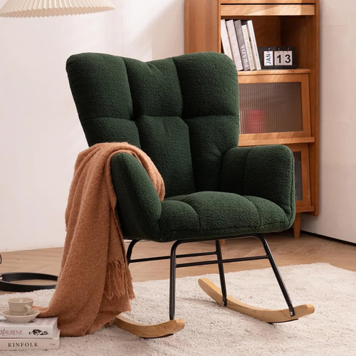 Nursing rocking chair - rocking, green