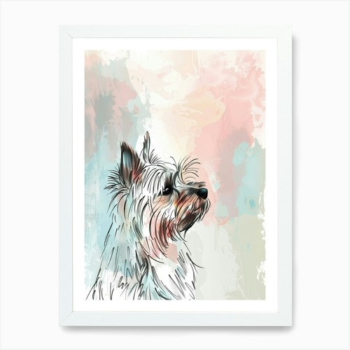 Yorkshire terrier dog - yorkshire, pastel