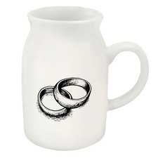 300ml 'Wedding Ring Pair' Ceramic Milk Jug (MJ00016439)
