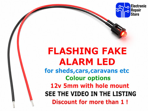 Fake alarm flashing led - fake,