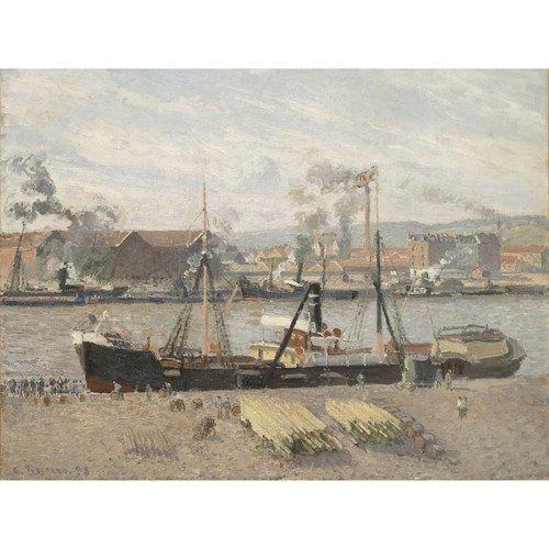 Camille pissarro port rouen - pissarro,