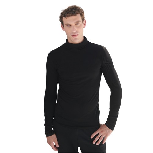 Mens stretch high roll neck - neck, t