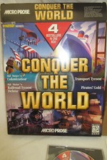 Conquer the World PC CD, 4 Games Sid Meiers Colonization Railroad Tycoon Pirates