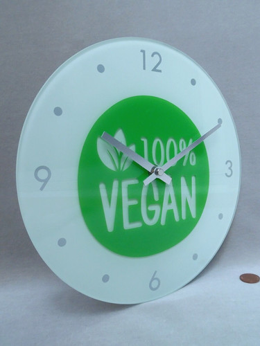 100 vegan cafe - wall, clock