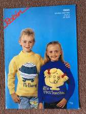 Robin Mr BUMP & LITTLE MISS SUNSHINE Knitting Pattern DK wool VGC