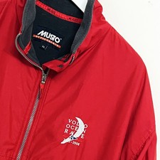 Musto Jacket XL Volvo Ocean Race 2005-2006 Red Sailing Fleece Waterproof