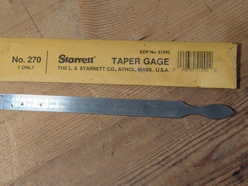 Vintage starrett no - vintage, l.