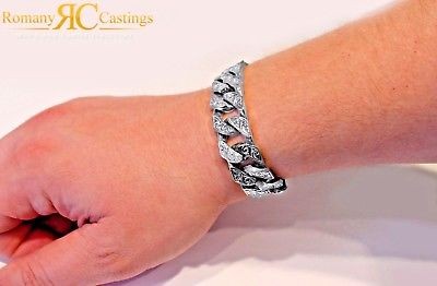 9ct white gold solid men - 9ct,