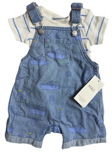 Bnwt boys part set shirt - m&s,