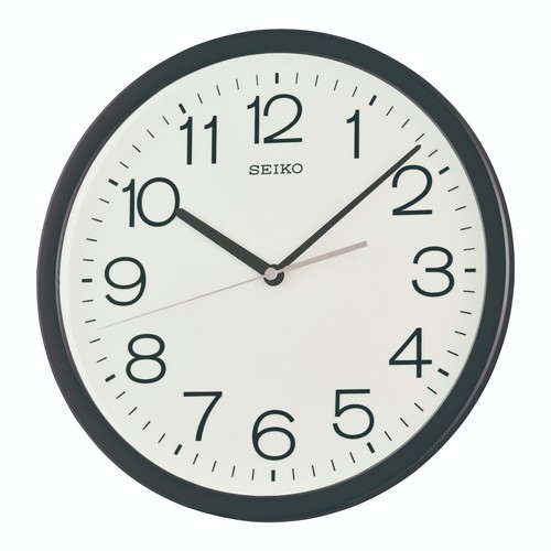 Seiko round silver tone quartz - round,