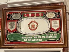 Manchester United 1979 Centenary Commemorative Mirror-Busby Babes,Honours Board.