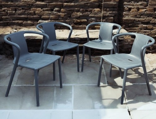 Grey designer patio - 4, chairs