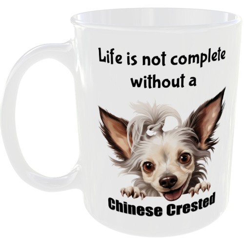 Chinese crested mug dog breed - crested,