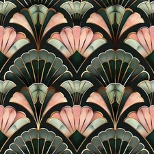 20x Green Pink Pastel Art Deco