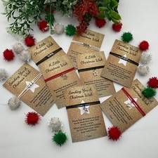 Christmas/ Good Luck charm wish bracelet Class gift  BULK BUY/star/clover/ heart