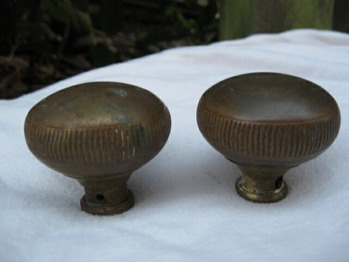 Pair antique brass - pair,