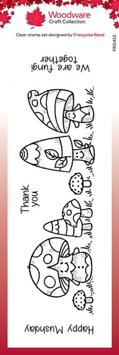 Woodware gnome clear stamps - woodware,