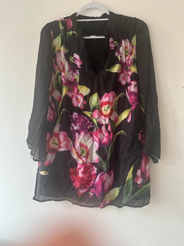 Butler wilson black floral - &,