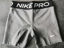 Nike pro girls shorts size L Grey
