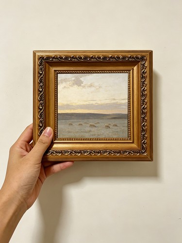 Pasture hand painted oil - pasture,