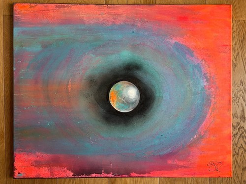 Original painting future orb - painting, future,