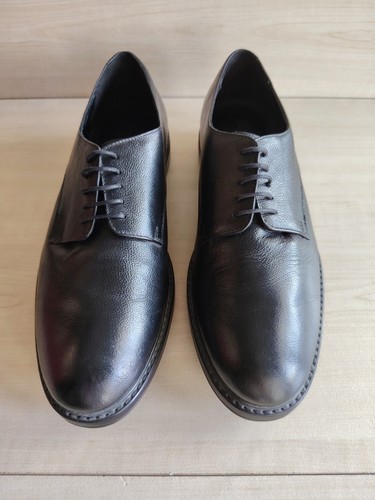 Zara man black leather - black, derby