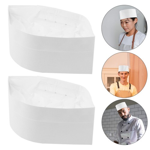 Pcs disposable white chef - 20,