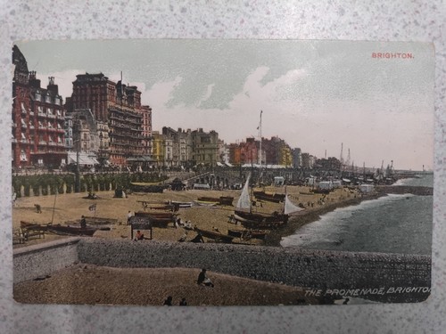 Antique 1914 brighton postcard - 1914,