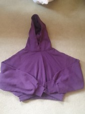 Zara Womens Medium M Hoodie Hoody Purple Sport Gymwear Gym