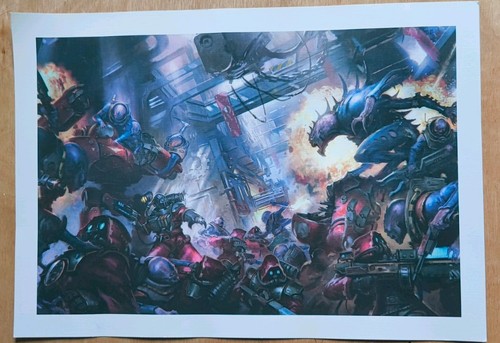 Warhammer 40k art black - a3,