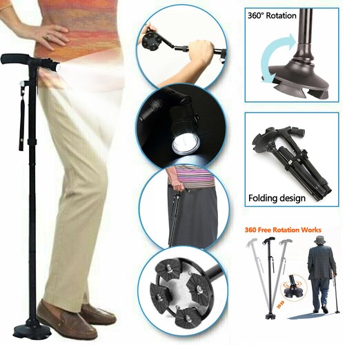 Folding cane walking stick - walking,
