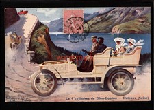 FRANCE PUTEAUX DION-BOUTON LA 4 CYLINDRES AUTOMOBILE Advert POSTCARD 1906 Adv108