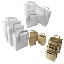 BROWN & WHITE PAPER CARRIER