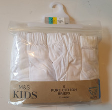 BNIP M&S Boys 5 Pack White