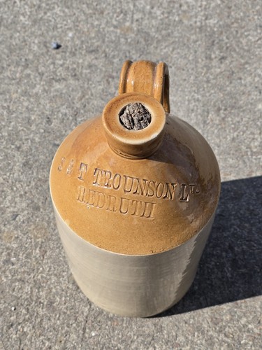 Antique stoneware flagon - antique,