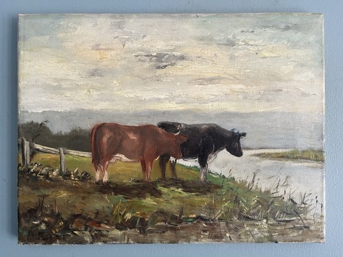 Original vintage oil painting - original,